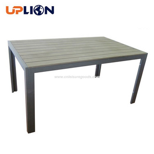 Uplion Gartenm&ouml;bel Outdoor Kd Tisch Kunststoff Holz Aluminium Esstisch