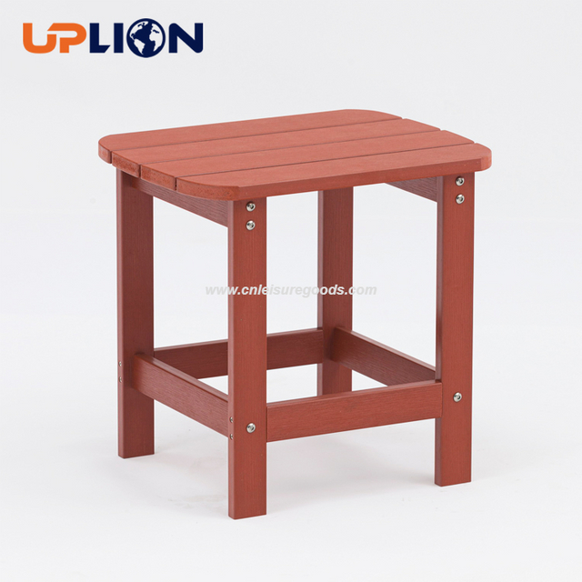 Uplion modern Outdoor Side Table garden deck plastic wood small corner table