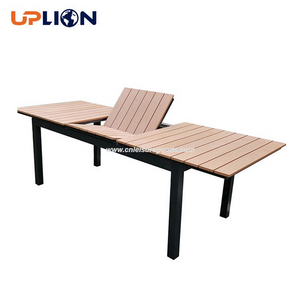 Uplion aanschuiftafel voor tuinmeubilair van kunststof hout