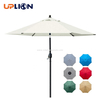 Uplion Garden Furniture Patio Outdoor Table Market Umbrella with Push Button Tilt/Crank, 6 Ribs