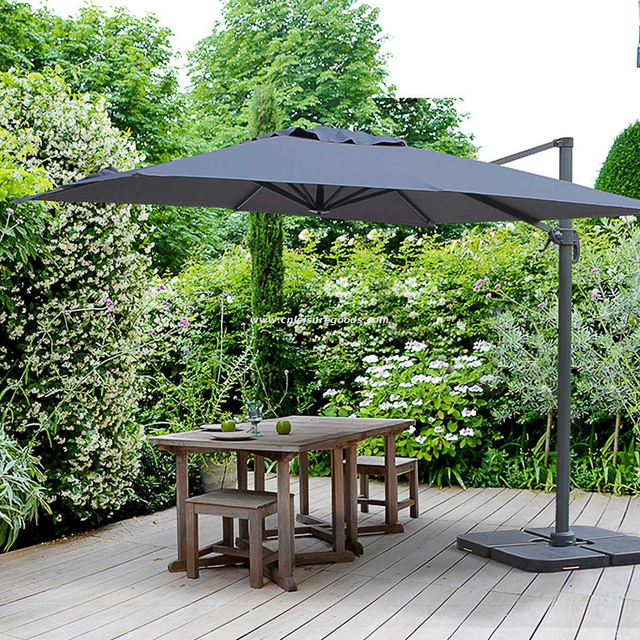 Uplion Patio Waterproof Garden Furniture Coffee Shop Square Outdoor Parasol Luxury Roma Umbrella