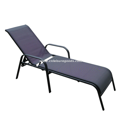 Uplion tuinmeubilair stalen frame sling stof zwembad zonnebank buiten ligstoel