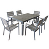 Uplion Garden Furniture Outdoor Kd Table Plastic Wooden Aluminium Dining Table