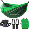 Uplion Portable Nylon Parachute Hammock With 2 Tree Straps Carabiners Backpacking Hiking Yard Garden Travel Light Weight Hammock