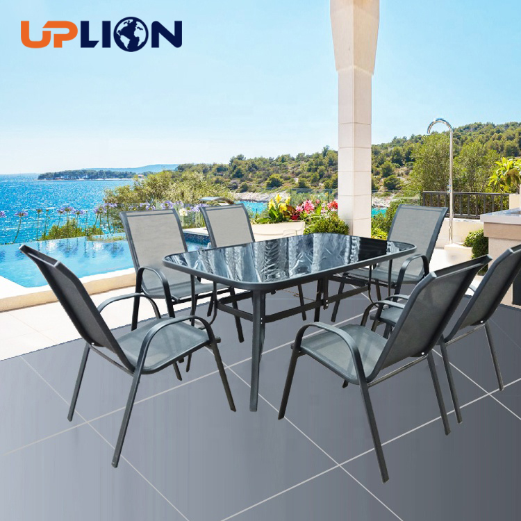 Introduction of outdoor garden patio glass table
