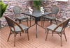 Uplion Outdoor Indoor furniture Leisure Bamboo Look French Bistro Restaurant Cafe Chair