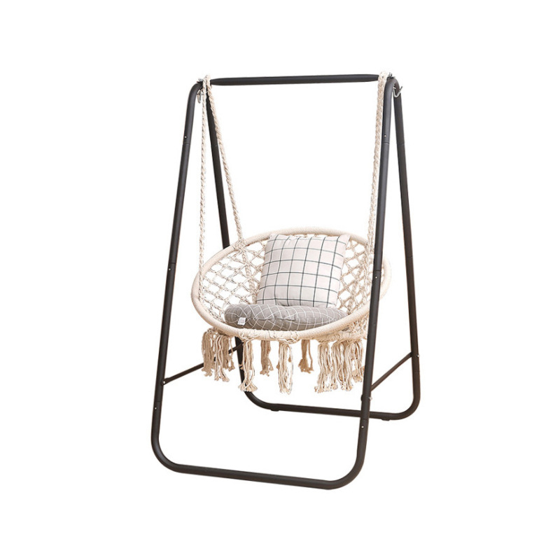 Uplion Indoor and Outdoor Bedroom Hanging Hammock Chair Swing Chair with Cushion