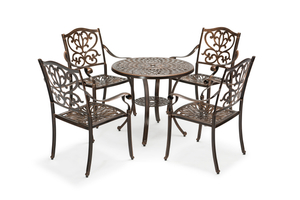 Uplion patio courtyard Simple and luxurious cast aluminum table and chair furniture set
