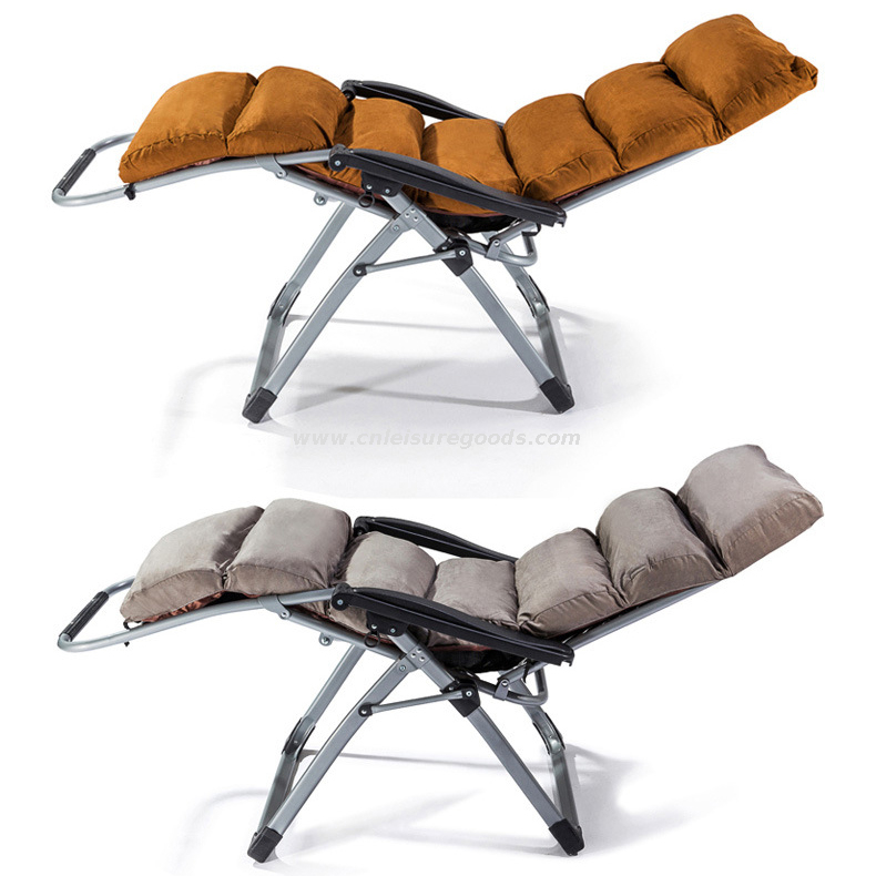 Uplion Soft Folding Outdoor Beach Lounge Chairs Zero Gravity Chairs Verstellbarer Liegestuhl mit Kissen