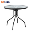 Uplion 6 Piece Black Patio Garden Set With Umbrella Table And Set Of 4 Folding Chairs