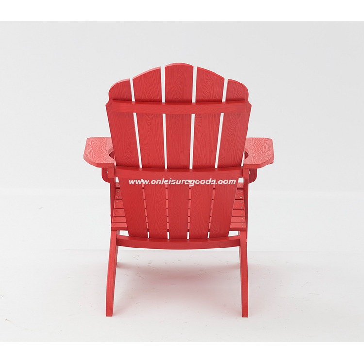UPLION wholesale factory furniture garden beach KD plastic folding outdoor adirondack chair in wood chairs