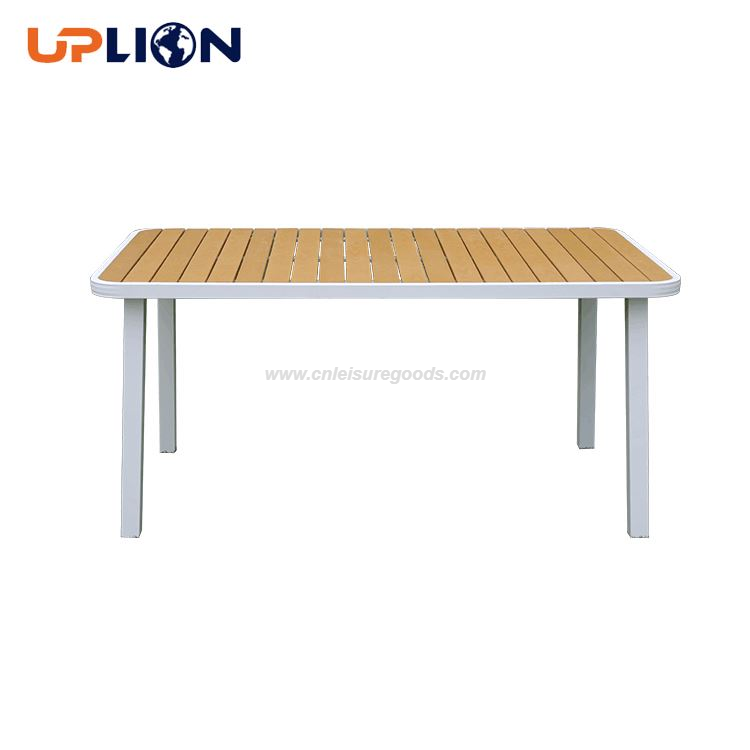 Uplion Best Deals Patio Garden Furniture Plastic Wood Aluminum Table And Chair