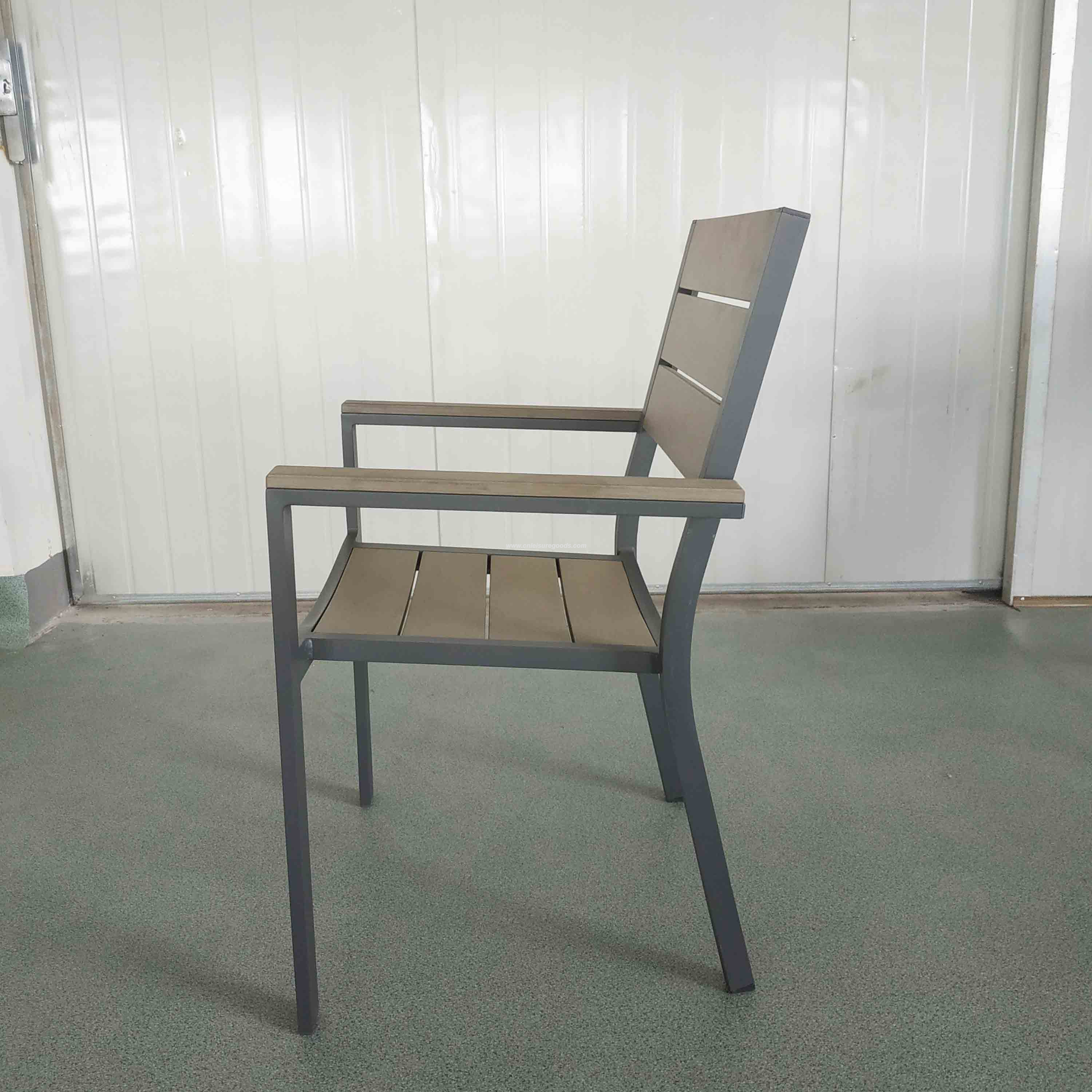 Uplion Gartenm&ouml;bel Outdoor Restaurant St&uuml;hle Terrasse Kunststoff Holz Dinging Stuhl