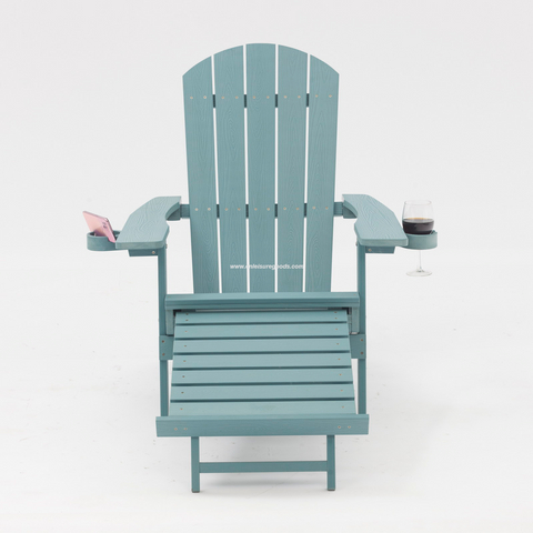 Uplion – chaise Adirondack en bois et plastique, vente en gros, avec porte-gobelet, pour jardin et arri&egrave;re-cour