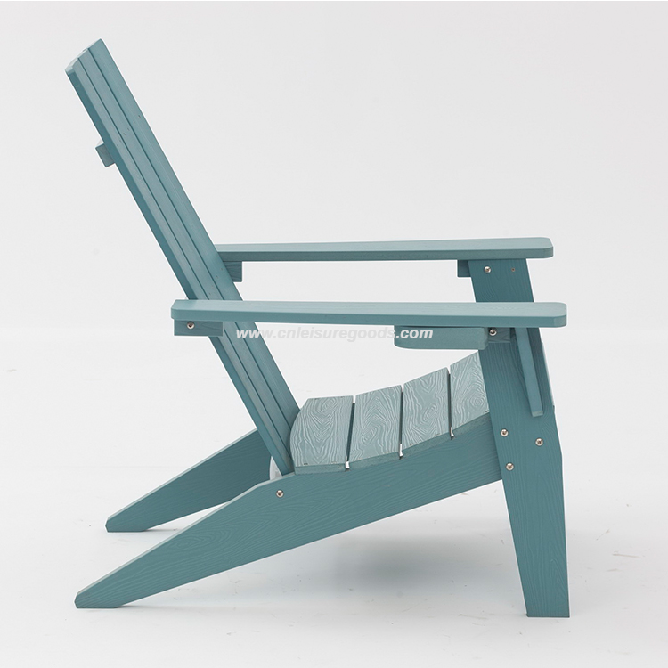 UPLION high quality factory wholesale outdoor garden wood plastic adirondack chair for balcony garden and beach