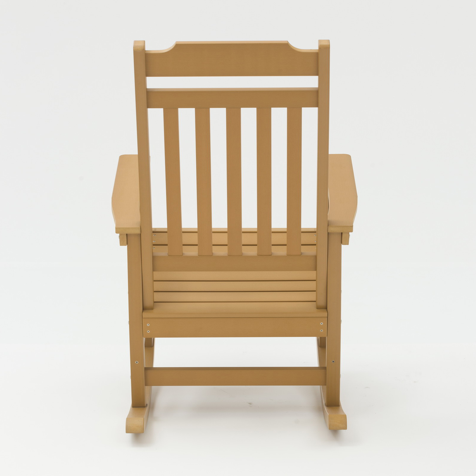 Uplion Outdoor Waterproof Chair Patio Plastic Wood Rocking Chair Rocking Adirondack Chair