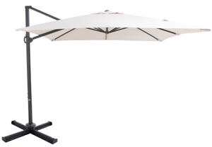 Uplion 10x10Ft Square Deluxe Offset Umbrella 360°Rotation & Integrated Tilting System Heavy Duty Patio Hanging Umbrella