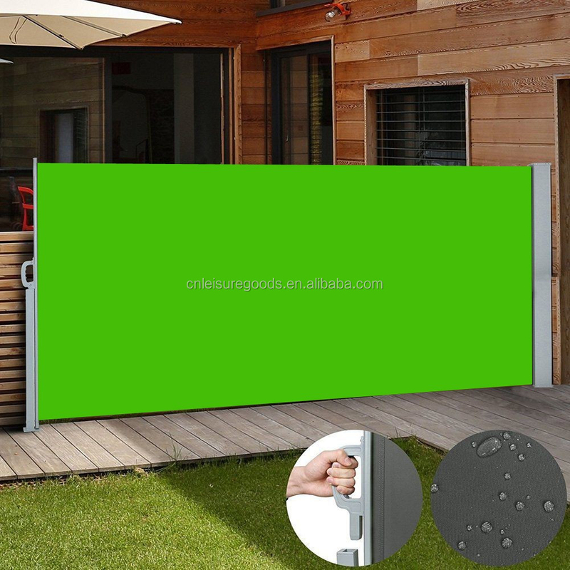 Uplion Green Patio Garden Retractable Side Wall Awning
