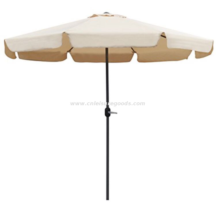 10FT Cheap Large Patio Table Umbrella Straight Pole Market Patio Umbrella with Flap