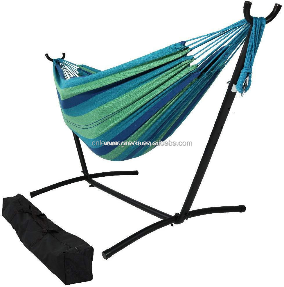 Uplion Double Hammock With Steel Stand 2 Person Adjustable Hammock Bed Storage Carrying Case Included Camping Hammock With Stand