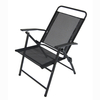 Uplion High Quality Folding Steel Chair with Armrest Outdoor Garden Metal Chairs