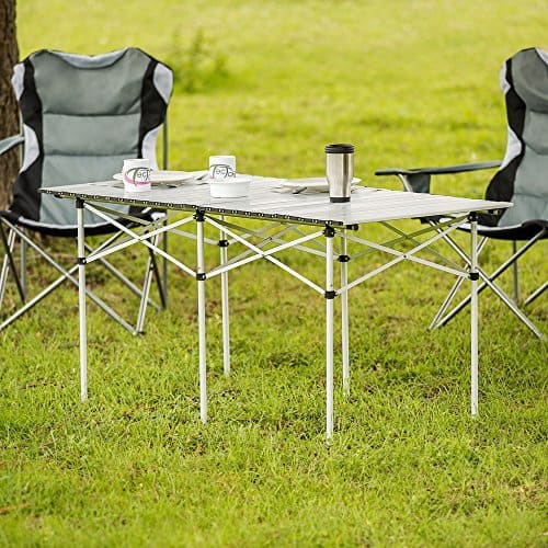 Which outdoor folding picnic table is more suitable for off-road driving?