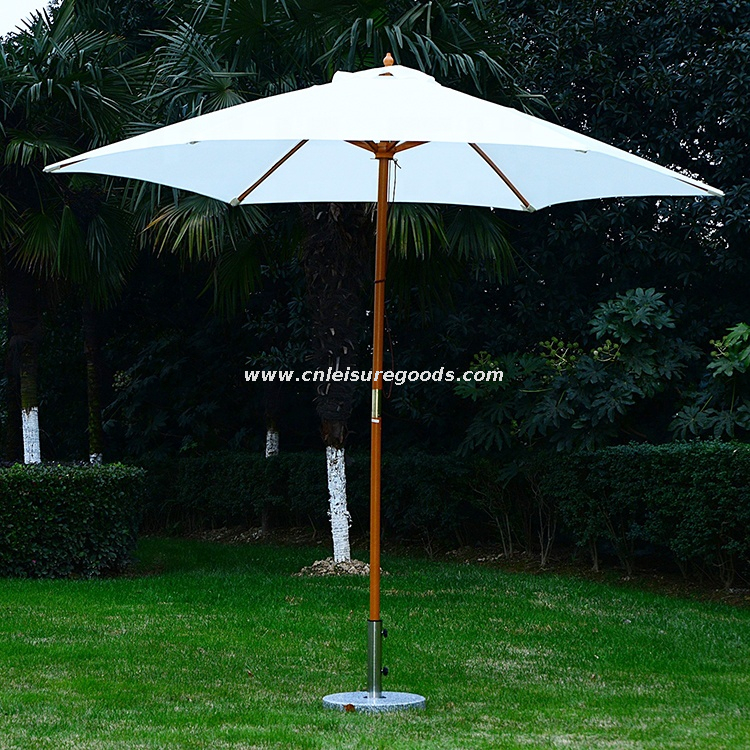 Uplion Luxury Market Street Poolside Wood Frame Drawstring Patio Sun Garden Parasol Table Top Umbrella