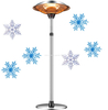 Outdoor Stand Electric Heater Infrared Waterproof Garden Use Patio Heater