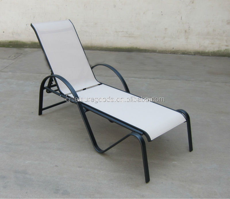 Uplion Outdoor Furniture S Shape Aluminum Chaise Lounge Garden Sunbed Beach Sun Lounger