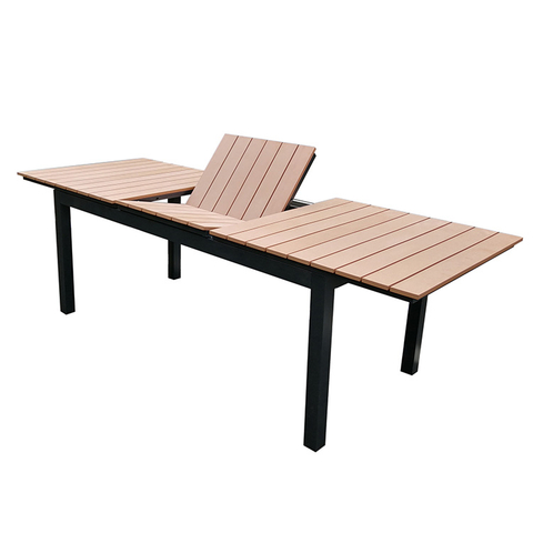 Uplion nuevo dise&ntilde;o mesa extensible muebles de exterior de madera y pl&aacute;stico