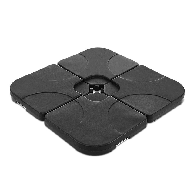 Uplion 4-Piece base Carry Handles Easy-Fill Spouts Connector Hooks UV Stability Patio parasol Offset Stand cantilever umbrella base
