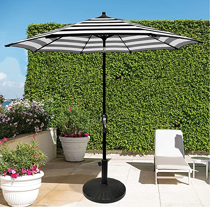 Garden patio parasol resin base umbrella stand