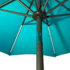 Aluminium Cafe Patio Outdoor Beach Furniture Umbrellas With Led Light