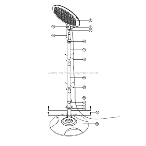 Aquecedor el&eacute;trico especial transfronteiri&ccedil;o da Amazon Mach grande radiador solar aquecimento el&eacute;trico vertical aquecedores externos