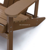 Uplion Modern Plastic Teak Wood Adirondack Chair For Backyard