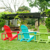 Uplion Kd Plastic Wood Chair Weather Resistant Patio Garden Backyard Lawn Furniture Easy Maintenance Classic Adirondack Chair