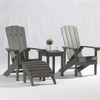 Uplion Outdoor Garden Furniture Eco-Friendly Plastic Adirondack Folding Footstool Adirondack Ottoman