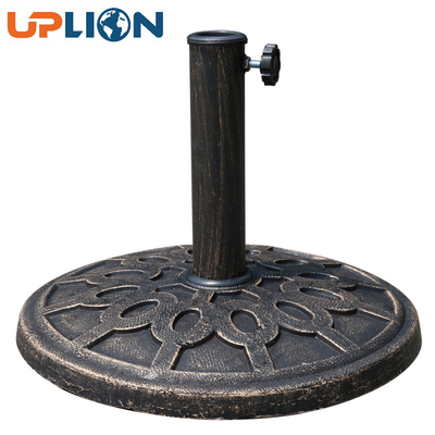 High Quality Garden Outdoor Parasol Umbrella Base Round Resin Plastic Umbrella Stand