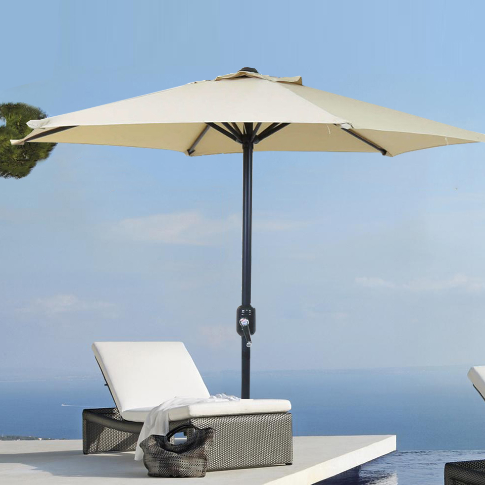 Uplion 2M Factory Price Garden Umbrella Outdoor Patio Sun Shade Center Pole Parasol Umbrella for Beach