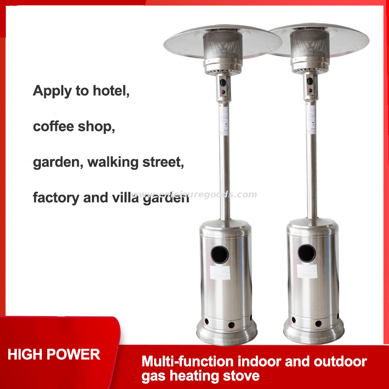 Stainless Steel Umbrella Type Gas Heater Manufacturers Supply Support Custom Multifunctional Outdoor Heaters