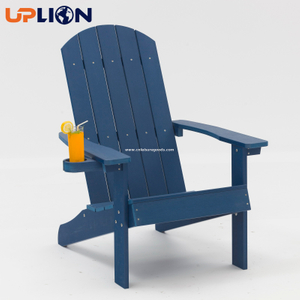 Uplion 옥외 전천후 가구 컵 홀더를 가진 고전적인 플라스틱 목제 Adirondack 의자