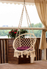 Uplion Garden Hanging Hammock Outdoor Cotton Rope Handmade Swing Chair Camping Hammock Chair