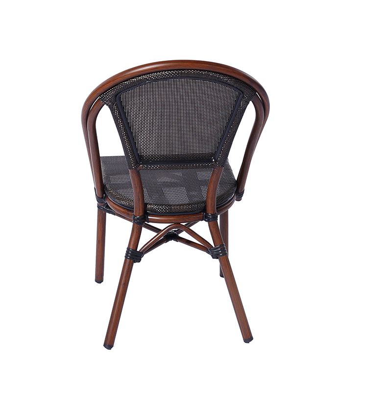 Uplion Outdoor Indoor furniture Leisure Bamboo Look French Bistro Restaurant Cafe Chair