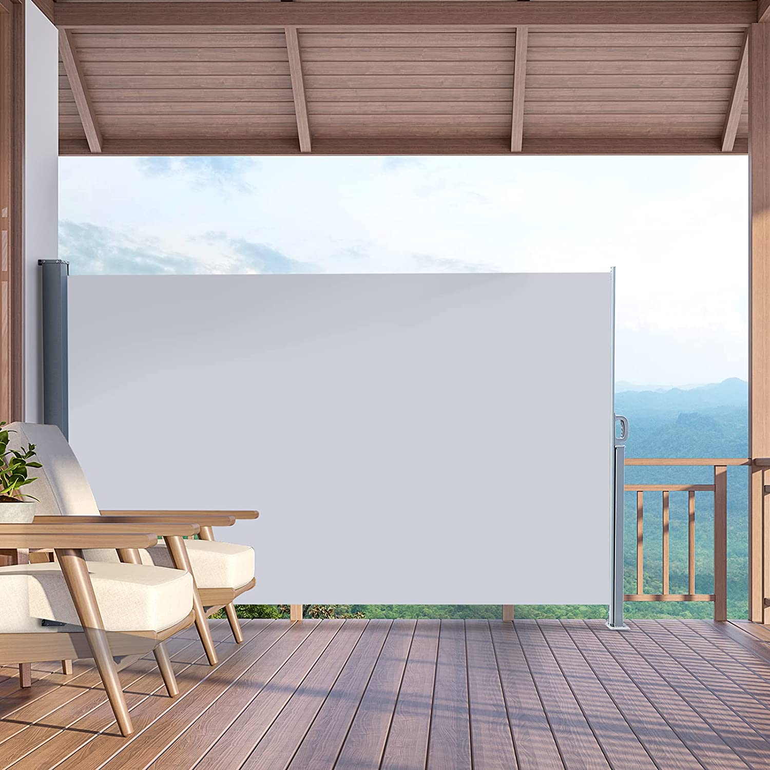 The patio courtyard terrace garden side awning is simply a work of art of the modern city