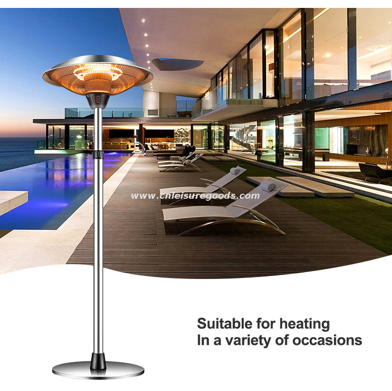 Modern Style Outdoor Electric Heater Stand Patio Heater outside Elegant Waterproof Garden Patio Heaters