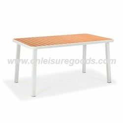 Uplion Best Deals Patio Garden Furniture Plastic Wood Aluminum Table And Chair