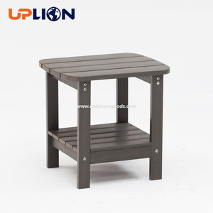 Uplion 현대적인 욕실 의자 정원 파티오 차 커피 테이블 플라스틱 나무 작은 현대 코너 테이블