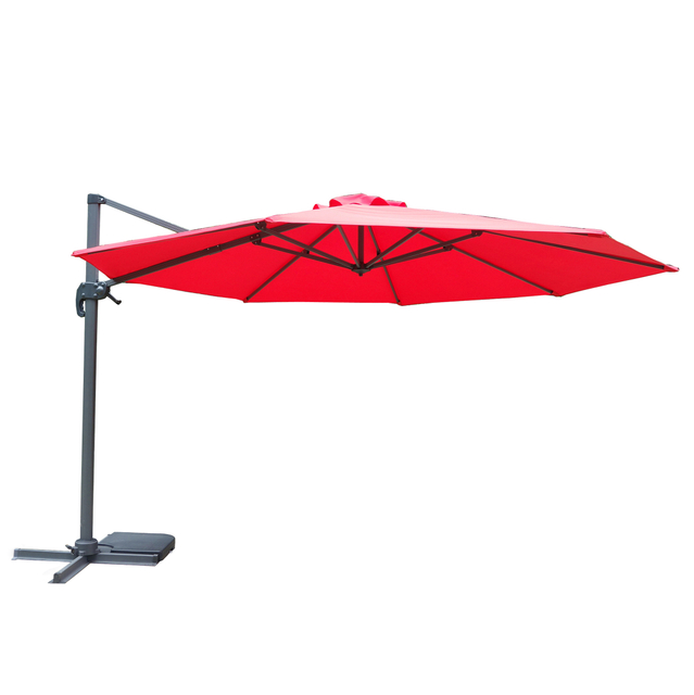 Uplion Outdoor Round roma Umbrella Large sunshade Cantilever Windproof Offset Umbrella