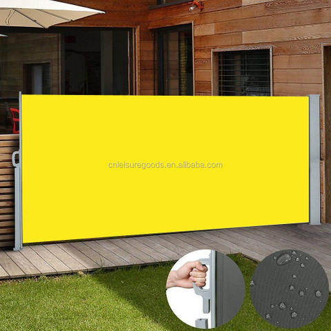 Uplion Patio Retractable Camping Aluminum Case Side Awning