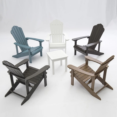 Factory Price Waterproof Folding Plastic Garden Patio Recycled Adirondack Chair Outdoor